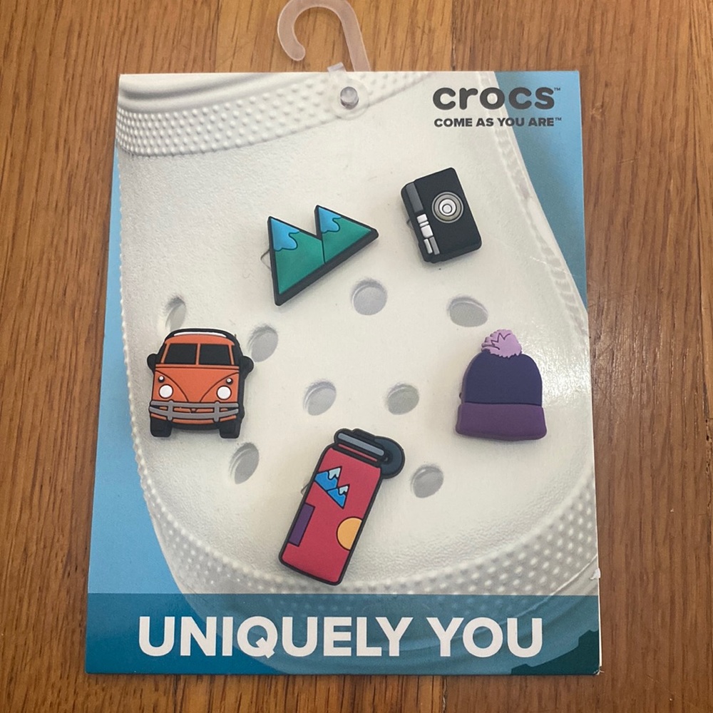 Crocs charms- Jibbitz. Come As You Are. Uniquely You Van Life 5 Pack. Brand New!